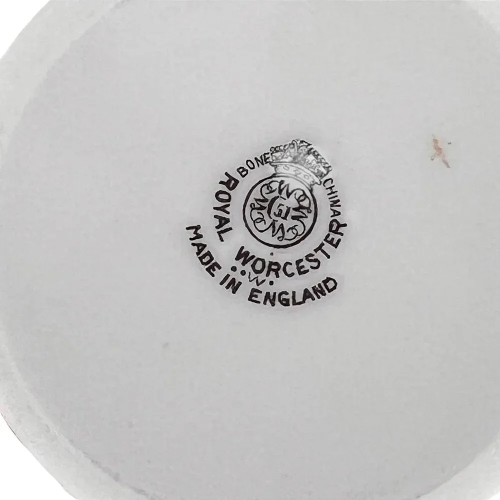 Royal Worcester Regency Red Espresso Demitasse Cups Saucers Sunburst Set Of 4 - Picture 14 of 16